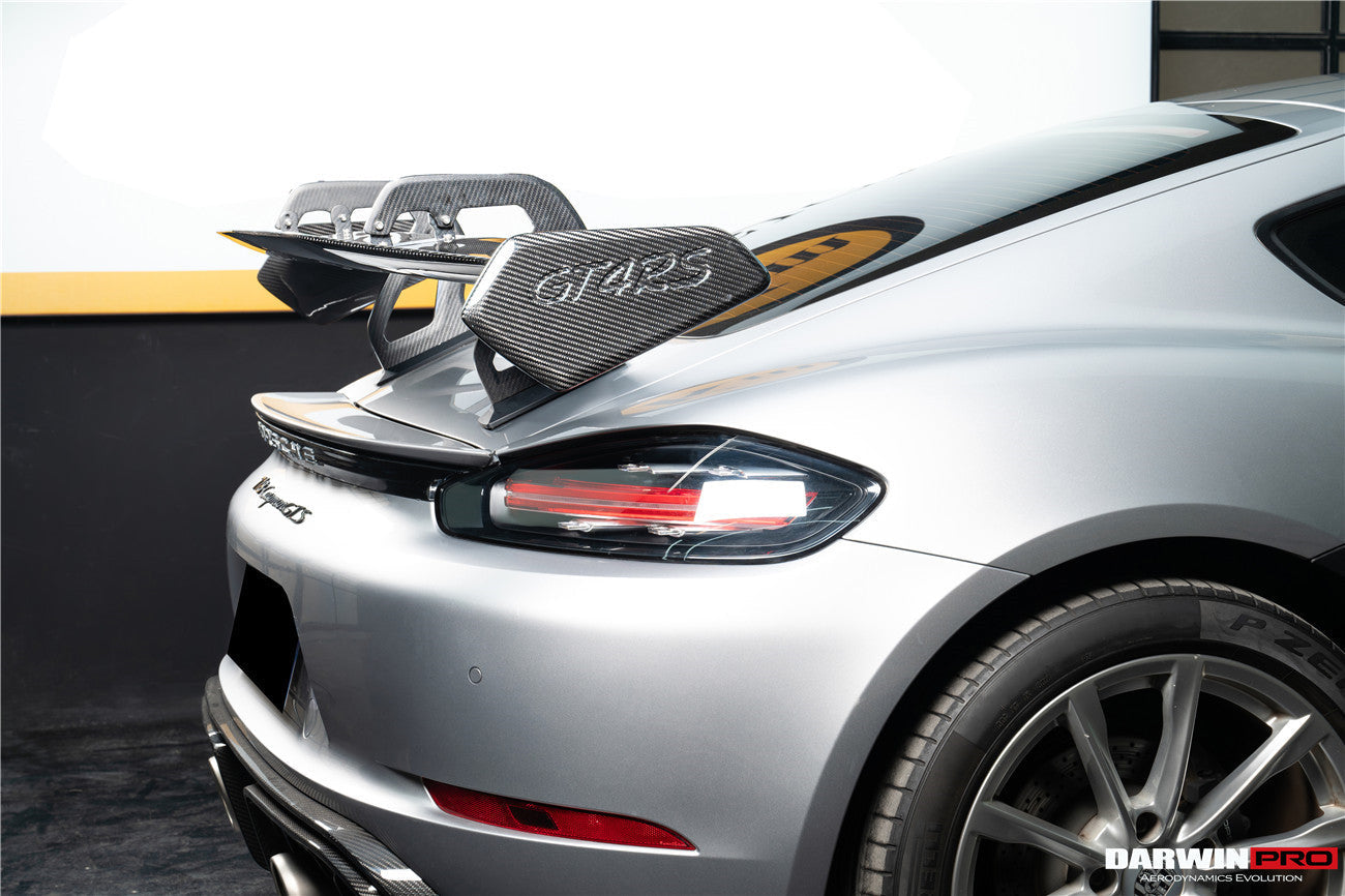 DarwinPRO 2012-2025 Porsche 718 981 Cayman Boxster GT4RS Style Autoclave Carbon Fiber Spoiler Wing