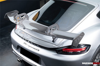 DarwinPRO 2012-2025 Porsche 718 981 Cayman Boxster GT4RS Style Autoclave Carbon Fiber Spoiler Wing