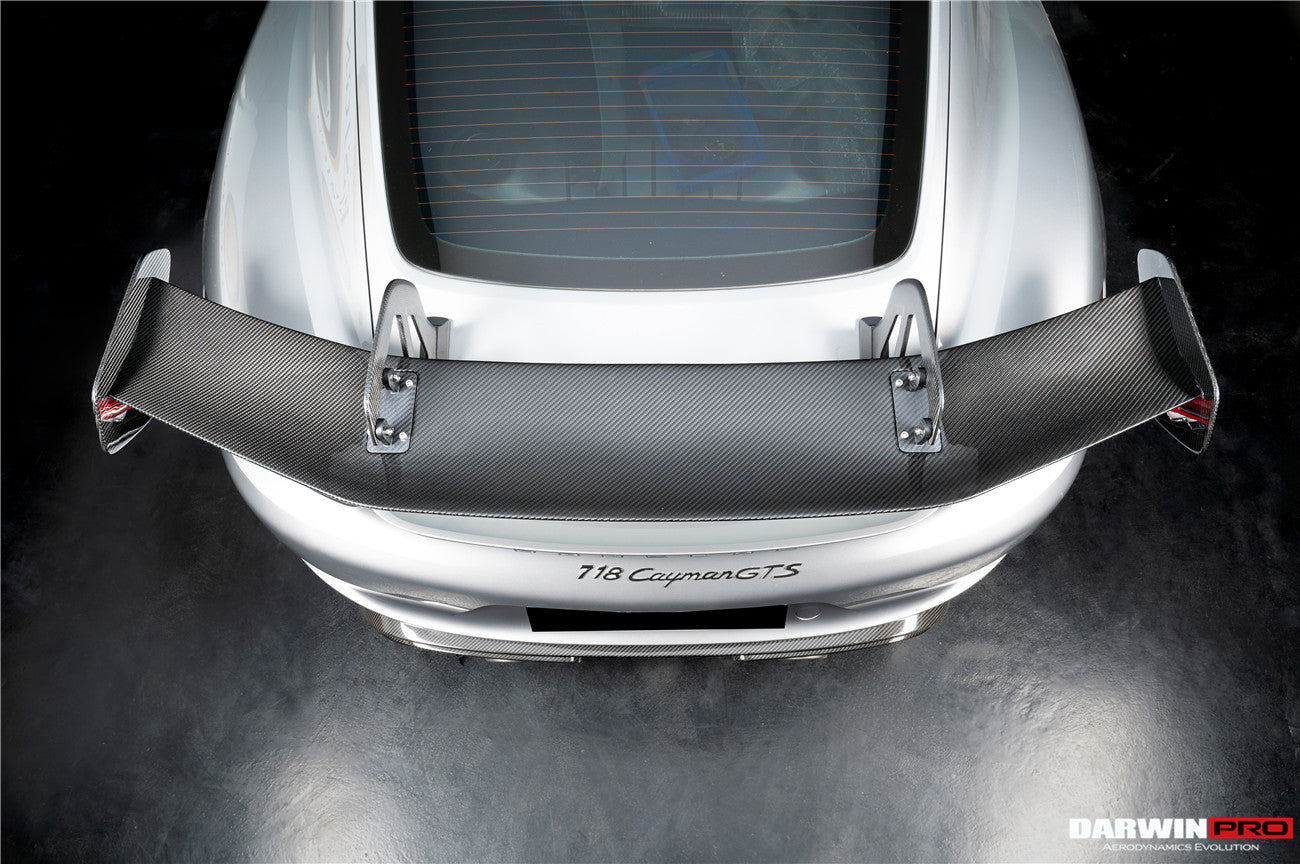 DarwinPRO 2012-2025 Porsche 718 981 Cayman Boxster GT4RS Style Autoclave Carbon Fiber Spoiler Wing