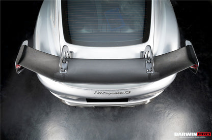 DarwinPRO 2012-2025 Porsche 718 981 Cayman Boxster GT4RS Style Autoclave Carbon Fiber Spoiler Wing