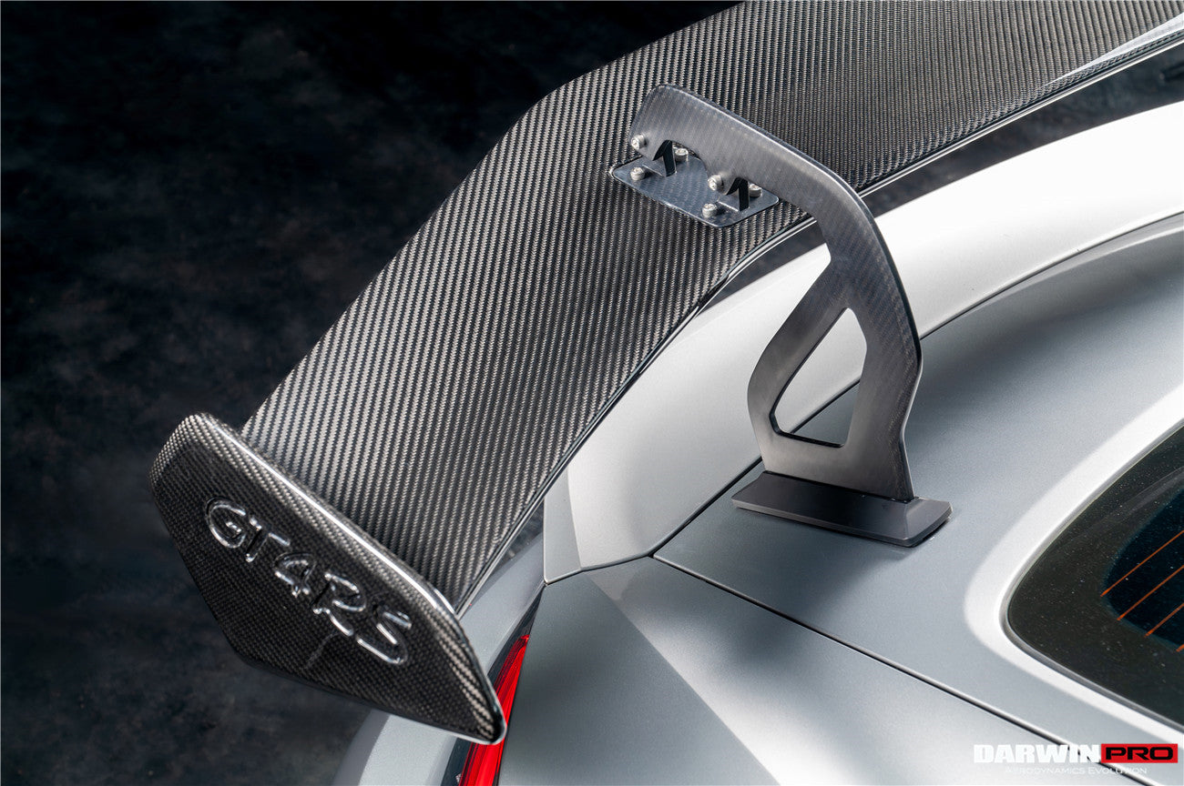 DarwinPRO 2012-2025 Porsche 718 981 Cayman Boxster GT4RS Style Autoclave Carbon Fiber Spoiler Wing