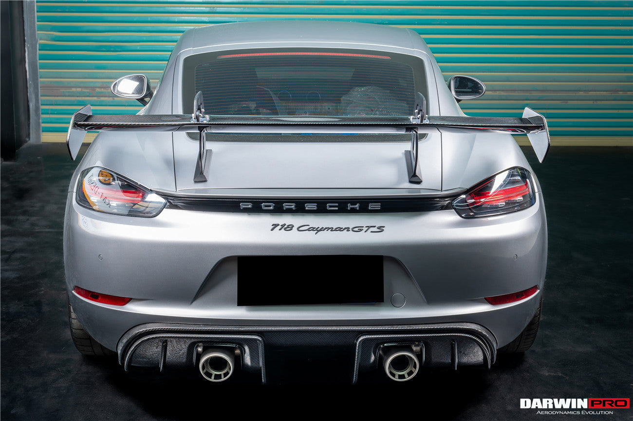 DarwinPRO 2012-2025 Porsche 718 981 Cayman Boxster GT4RS Style Autoclave Carbon Fiber Spoiler Wing