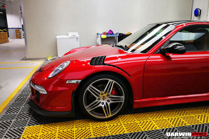DarwinPRO 2009-2012 Porsche 911 997.2 Carrera S / 4S / Targa 4 / Targa 4S1 997.2 991 GT3RS estilo guardabarros delantero
