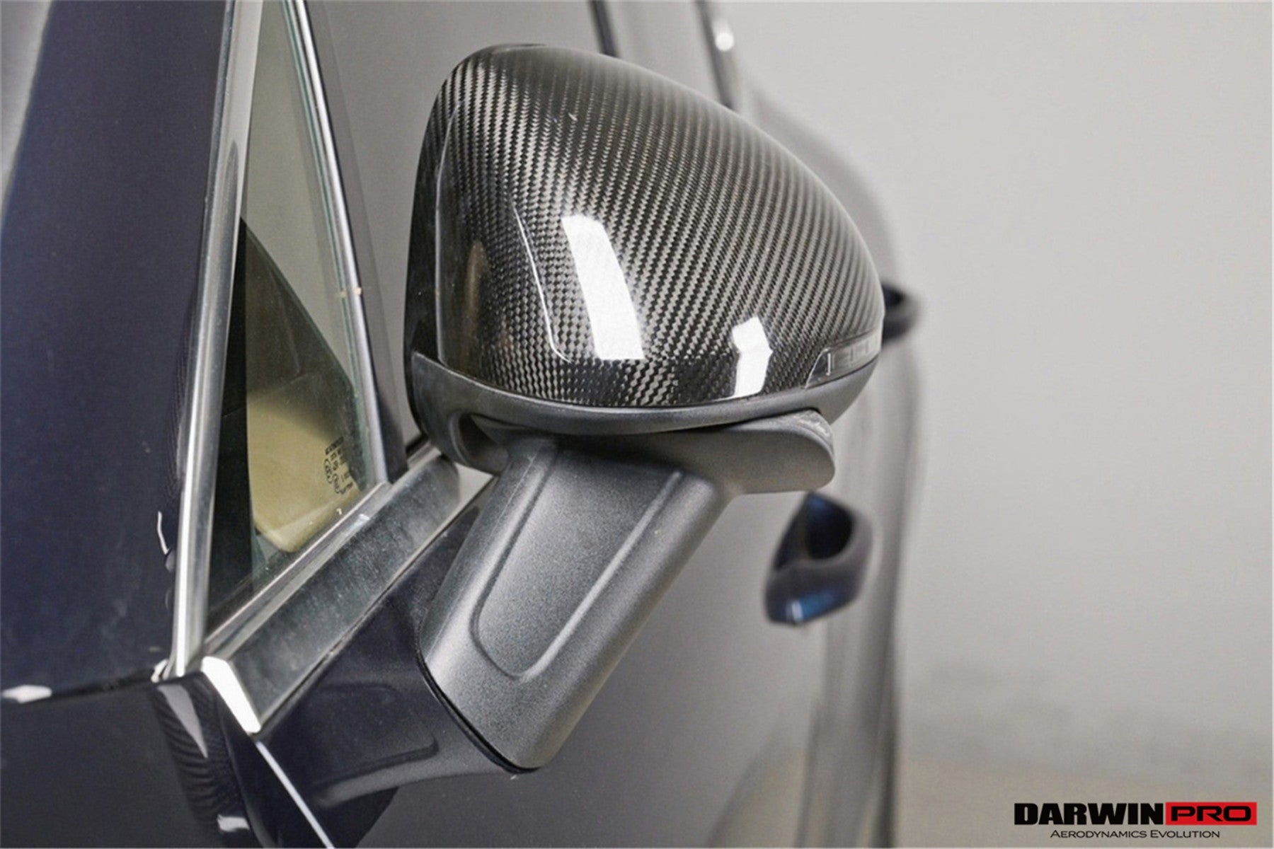 DarwinPRO 2014-2024 Porsche Macan 95B Dry Carbon Fiber Mirror Housing Replacement | Fits T, S, GTS, Turbo, Turbo S, 4 Electric, Turbo (NO BSA Holes)
