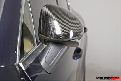 DarwinPRO 2014-2024 Porsche Macan 95B Dry Carbon Fiber Mirror Housing Replacement | Fits T, S, GTS, Turbo, Turbo S, 4 Electric, Turbo (NO BSA Holes)