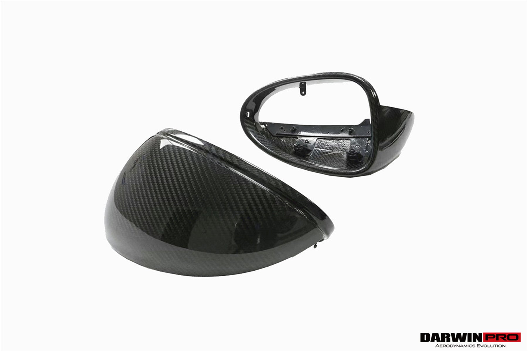 DarwinPRO 2014-2024 Porsche Macan 95B Dry Carbon Fiber Mirror Housing Replacement | Fits T, S, GTS, Turbo, Turbo S, 4 Electric, Turbo (NO BSA Holes)