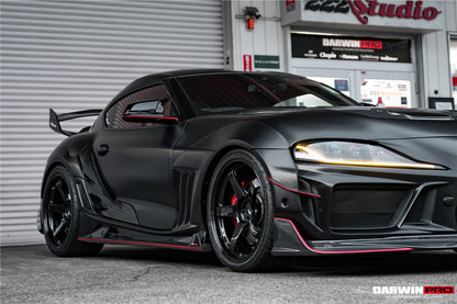 DarwinPRO 2019-UP Toyota GR Supra (J29 & DB) A90 A91 BKSSII Style Partial Carbon Fiber Front Bumper