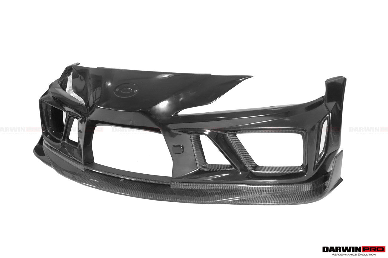 DarwinPRO 2019-UP Toyota GR Supra (J29 & DB) A90 A91 BKSSII Style Partial Carbon Fiber Front Bumper