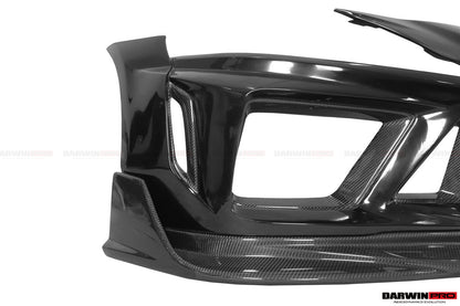 DarwinPRO 2019-UP Toyota GR Supra (J29 & DB) A90 A91 BKSSII Style Partial Carbon Fiber Front Bumper