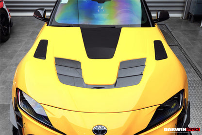 Capó de fibra de carbono DarwinPRO para Toyota GR Supra (J29 DB) 2019-UP (estilo A90 A91 BKSSII)