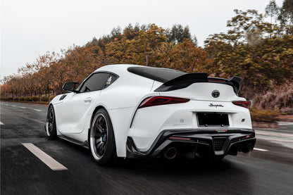 DarwinPRO 2019-UP Toyota GR Supra (J29 & DB) A90 A91 BKSS Style Carbon Fiber Trunk Spoiler with LED Light