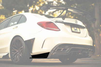 DarwinPRO 2015-2018 Mercedes Benz W205 C63 S AMG Sedan IMP Performance Carbon Fiber Rear Caps
