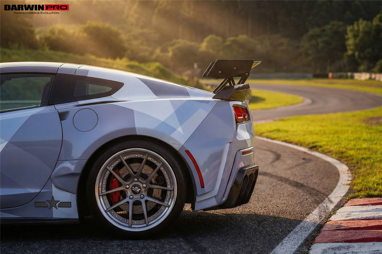 Difusor trasero DarwinPRO 2013-2019 Corvette C7 Z51 Grandsport Z06 estilo BKSS