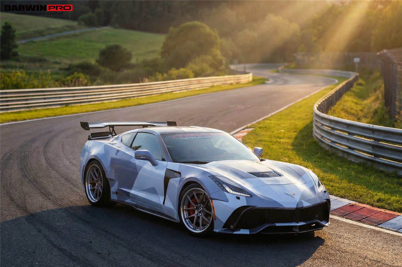 Parachoques delantero DarwinPRO 2013-2017 Corvette C7 Z51 estilo BKSS