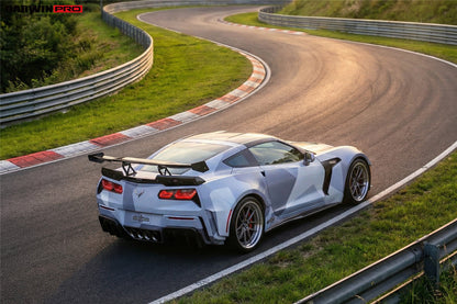 Guardabarros trasero ancho de poliéster reforzado con fibra DarwinPRO 2013-2017 Corvette C7 Z51 BKSS