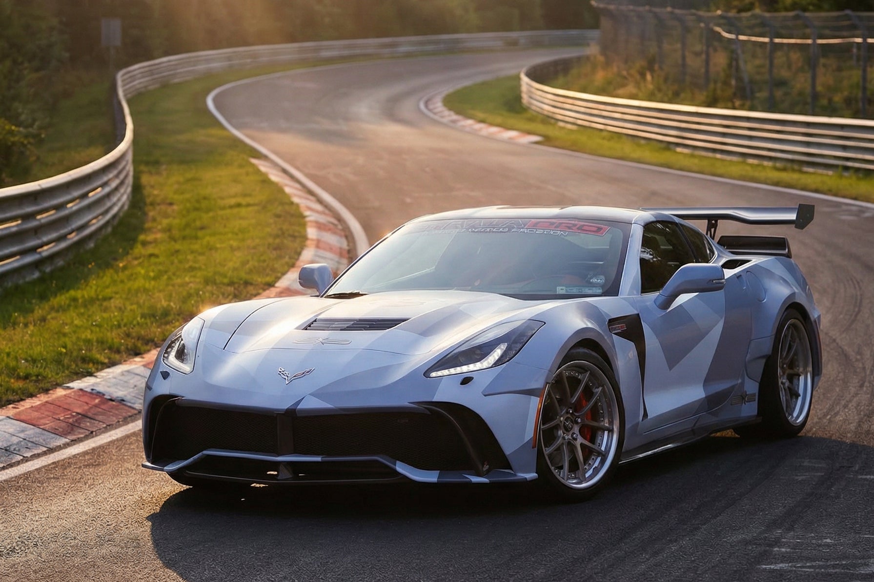 Parachoques delantero DarwinPRO 2013-2017 Corvette C7 Z51 estilo BKSS
