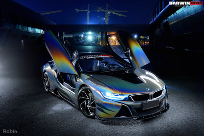 2014-2020 BMW i8 BZK Carbon Fiber Front Lip Splitter (CF8476EB-FL)