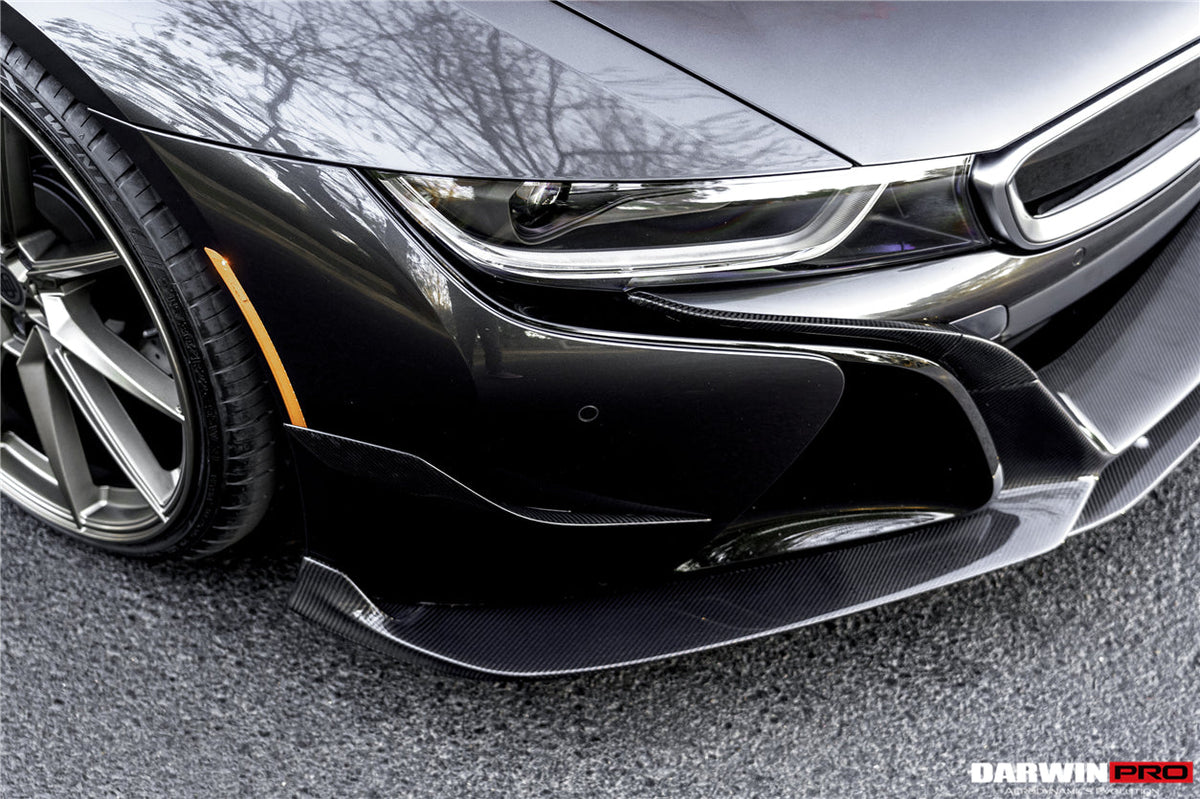 2014-2020 BMW i8 BZK Carbon Fiber Front Lip Splitter (CF8476EB-FL)