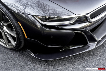2014-2020 BMW i8 BZK Carbon Fiber Front Lip Splitter (CF8476EB-FL)