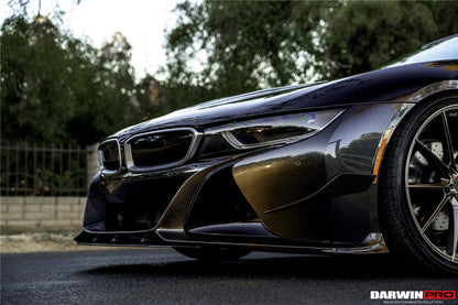 2014-2020 BMW i8 BZK Carbon Fiber Front Lip Splitter (CF8476EB-FL)