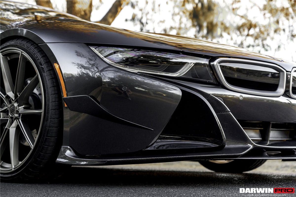 2014-2020 BMW i8 BZK Carbon Fiber Front Lip Splitter (CF8476EB-FL)