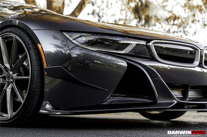 2014-2020 BMW i8 BZK Carbon Fiber Front Lip Splitter (CF8476EB-FL)