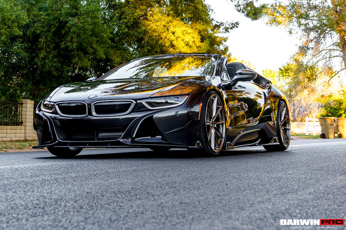 2014-2020 BMW i8 BZK Carbon Fiber Front Lip Splitter (CF8476EB-FL)