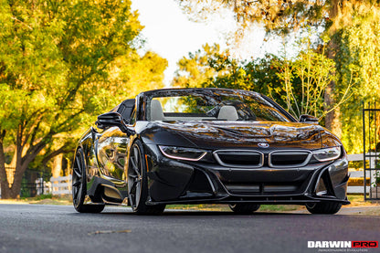2014-2020 BMW i8 BZK Carbon Fiber Front Lip Splitter (CF8476EB-FL)