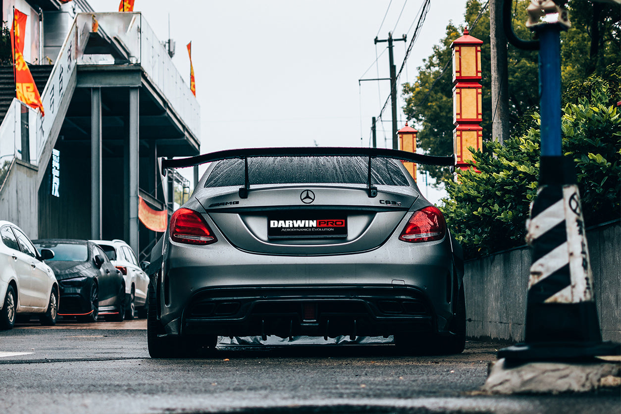 Alerón de maletero DarwinPRO de fibra de carbono de alto rendimiento para Mercedes Benz Clase C W205 Sedán IMP (2015-2021)