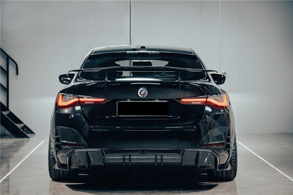 2021-2026 BMW i4 G26 Gran Coupe Autoclave Carbon Fiber Rear Diffuser DarwinPRO (AM Style) (DRYCFi4-MIWAM-RD)