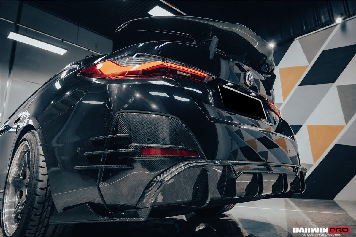 2021-2026 BMW i4 G26 Gran Coupe Autoclave Carbon Fiber Rear Diffuser DarwinPRO (AM Style) (DRYCFi4-MIWAM-RD)