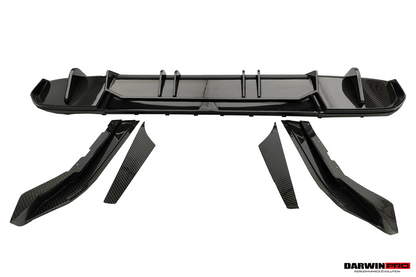 2021-2026 BMW i4 G26 Gran Coupe Autoclave Carbon Fiber Rear Diffuser DarwinPRO (AM Style) (DRYCFi4-MIWAM-RD)