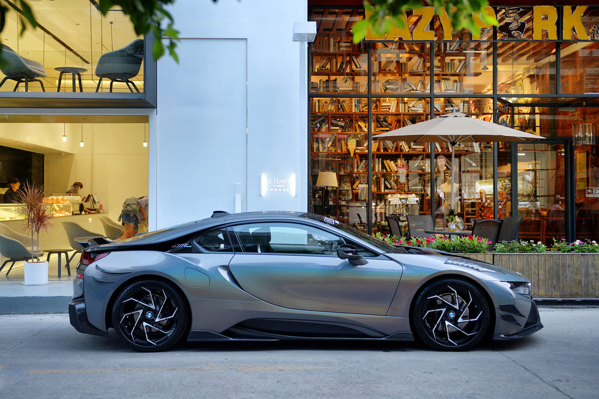 2014-2020 BMW i8 BZK Carbon Fiber Side Skirts (CF8476EB-SS)
