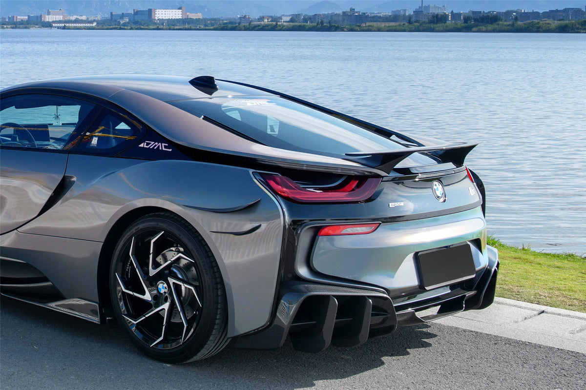 2014-2020 BMW i8 BZK Carbon Fiber Trunk Spoiler (CF8476EB-TS)