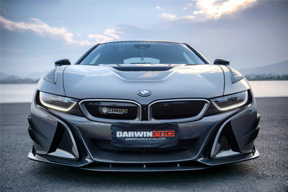2014-2020 BMW i8 BZK Carbon Fiber Front Lip Splitter (CF8476EB-FL)