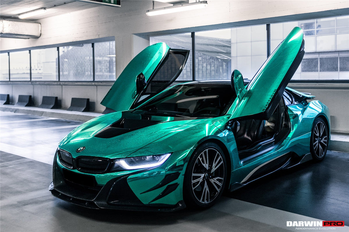 2014-2020 BMW i8 BZK Carbon Fiber Front Lip Splitter (CF8476EB-FL)