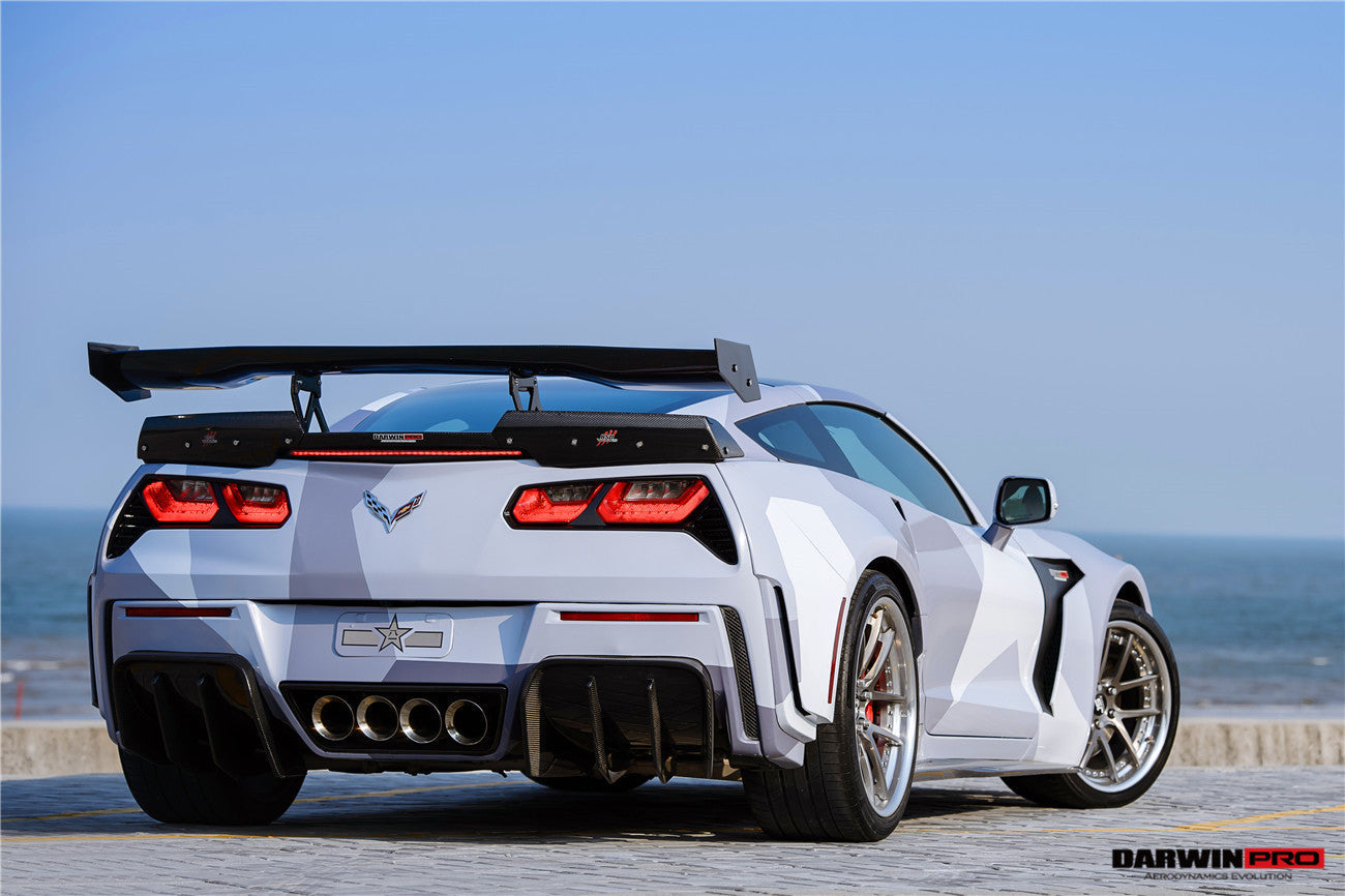 Alerón de maletero estilo BKSS DarwinPRO para Corvette C7 Z51 Grandsport Z06 2013-2019