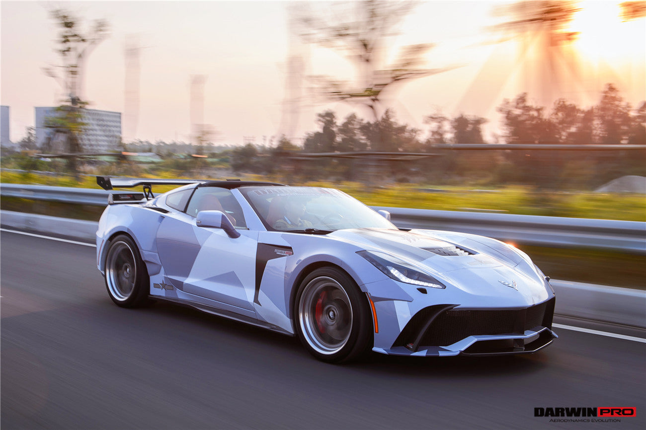 Parachoques delantero DarwinPRO 2013-2017 Corvette C7 Z51 estilo BKSS