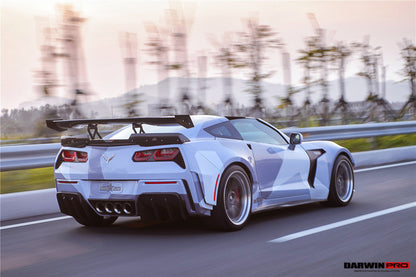 Difusor trasero DarwinPRO 2013-2019 Corvette C7 Z51 Grandsport Z06 estilo BKSS