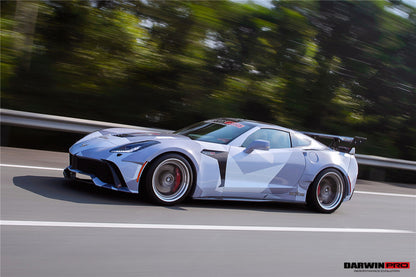 Guardabarros trasero ancho de poliéster reforzado con fibra DarwinPRO 2013-2017 Corvette C7 Z51 BKSS