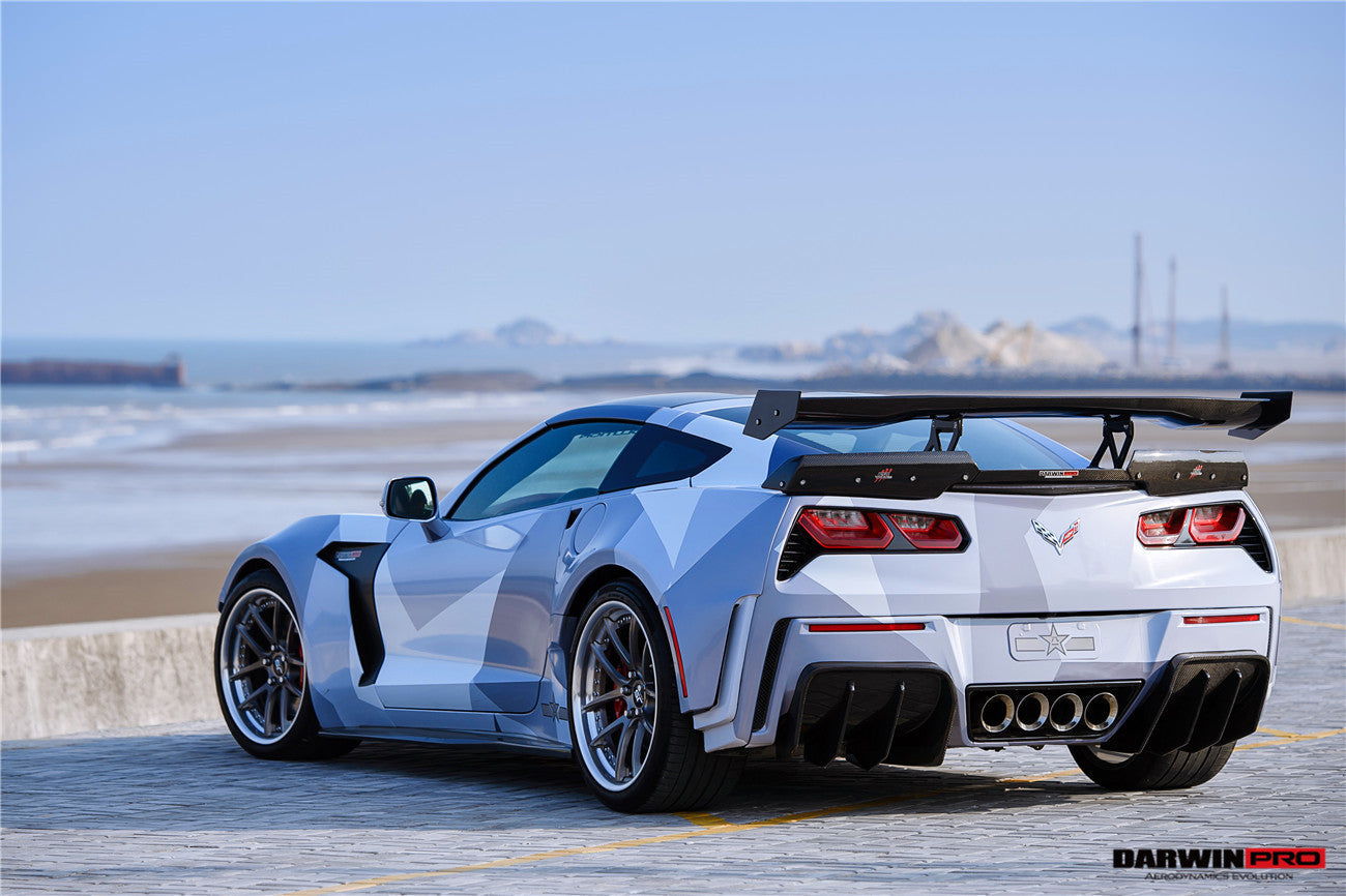 Alerón de maletero estilo BKSS DarwinPRO para Corvette C7 Z51 Grandsport Z06 2013-2019