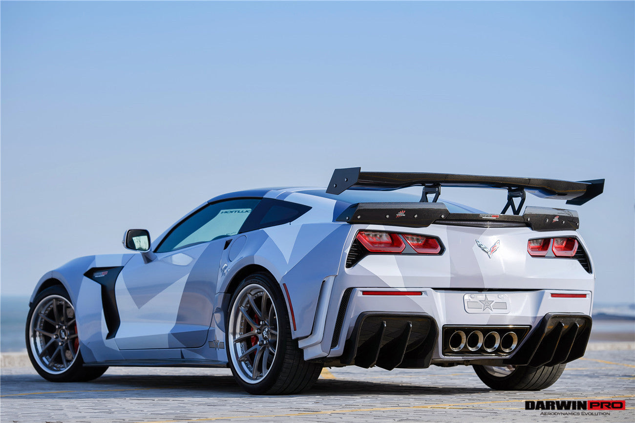 Alerón de maletero estilo BKSS DarwinPRO para Corvette C7 Z51 Grandsport Z06 2013-2019