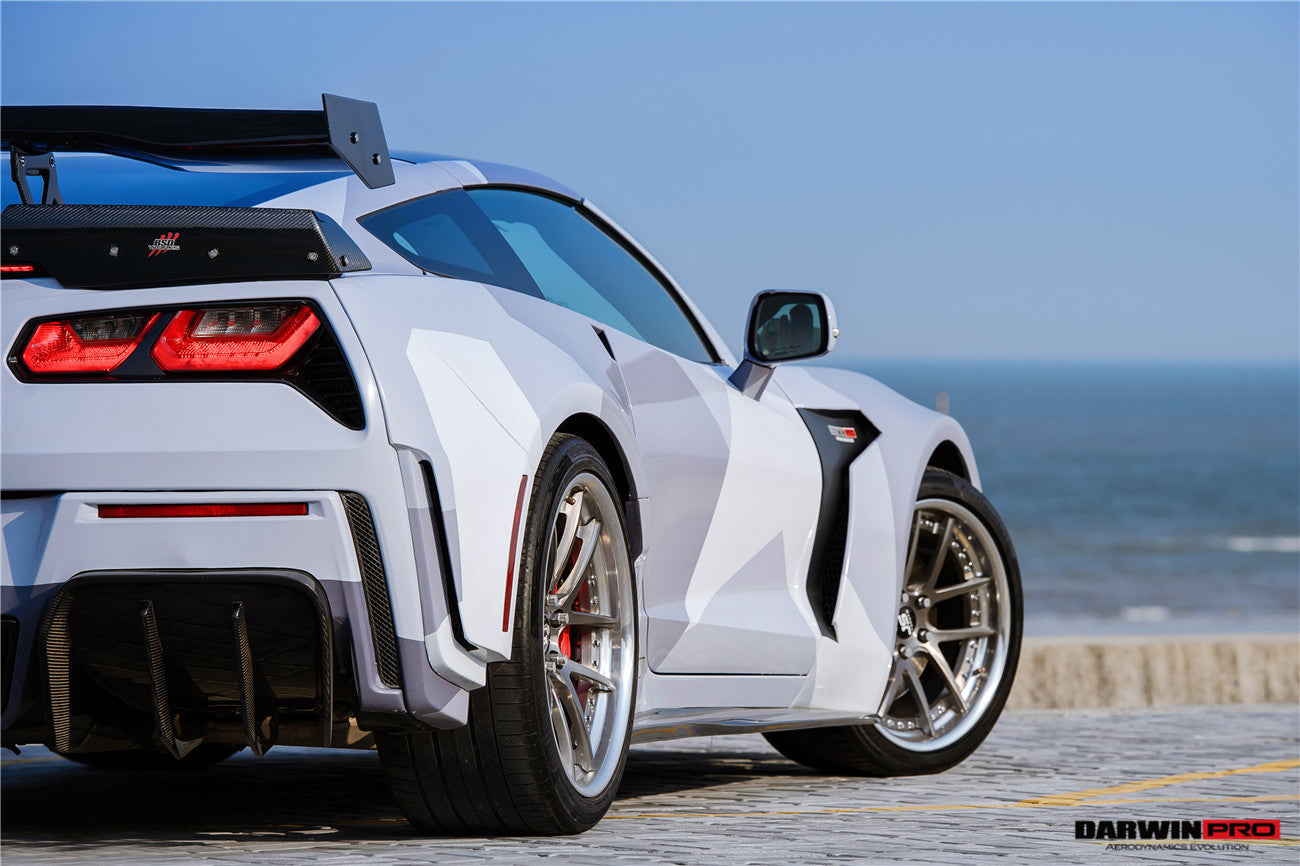 Alerón de maletero estilo BKSS DarwinPRO para Corvette C7 Z51 Grandsport Z06 2013-2019