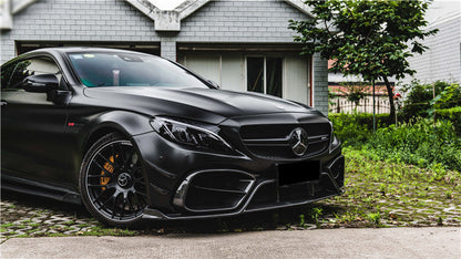 Faldones laterales DarwinPRO de fibra de carbono de alto rendimiento para Mercedes Benz C63 Clase C Coupé IMP (2015-2021)