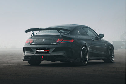 Parachoques trasero de fibra de carbono parcial DarwinPRO IMP Performance para Mercedes Benz Clase C Coupé 2015-2023