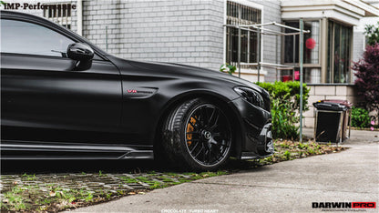 Faldones laterales DarwinPRO de fibra de carbono de alto rendimiento para Mercedes Benz C63 Clase C Coupé IMP (2015-2021)