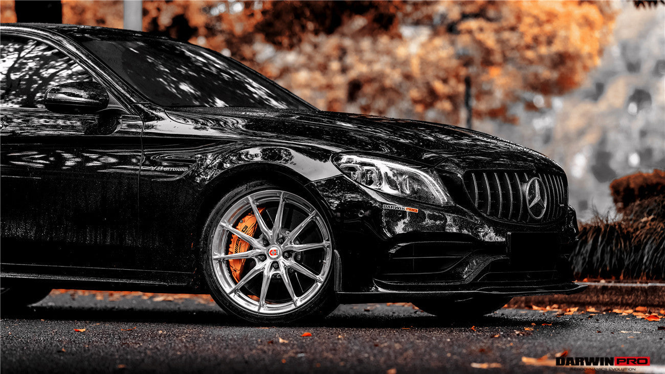 Faldones laterales DarwinPRO de fibra de carbono de alto rendimiento para Mercedes Benz C63 Clase C Coupé IMP (2015-2021)