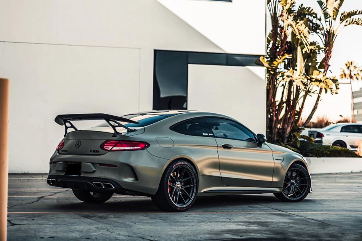 Alerón de maletero DarwinPRO de fibra de carbono de alto rendimiento para Mercedes Benz Clase C W205 Coupé IMP (2015-2021)