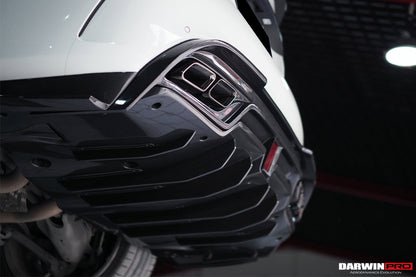 DarwinPRO 2015-2021 Mercedes Benz W205 C63 S AMG Sedan IMP Performance Carbon Fiber Rear Diffuser with Caps