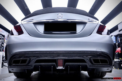 Difusor trasero de fibra de carbono DarwinPRO 2015-2021 Mercedes Benz W205 C63 S AMG Sedán IMP Performance
